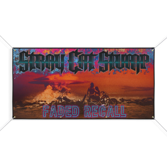 faded recall vinyl banner