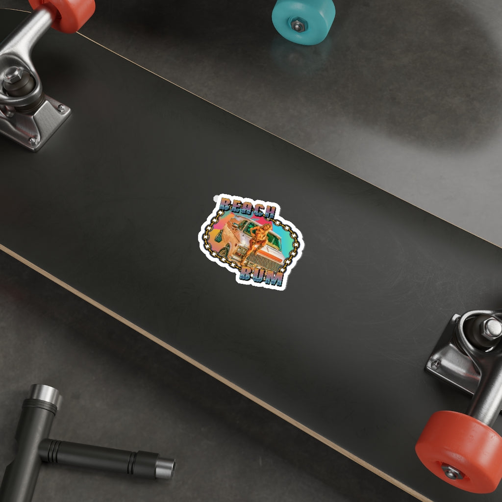 Beach bum sticker